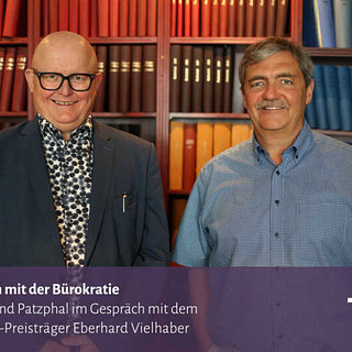 Die Freuden mit der Bürokratie – Trond Patzphal im Gespräch mit dem Marktkieker Preisträger Eberhard Vielhaber